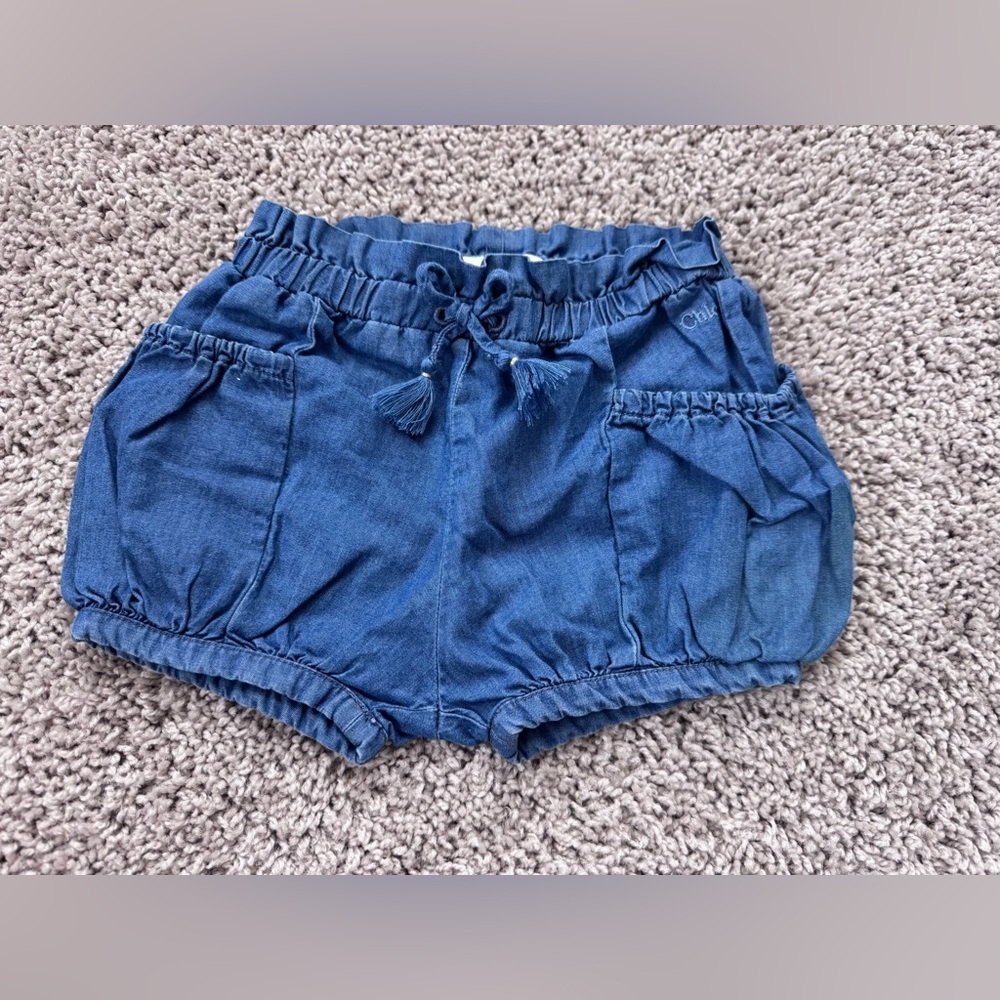 Chloe Blue Denim Elastic Waistband baby size 12m